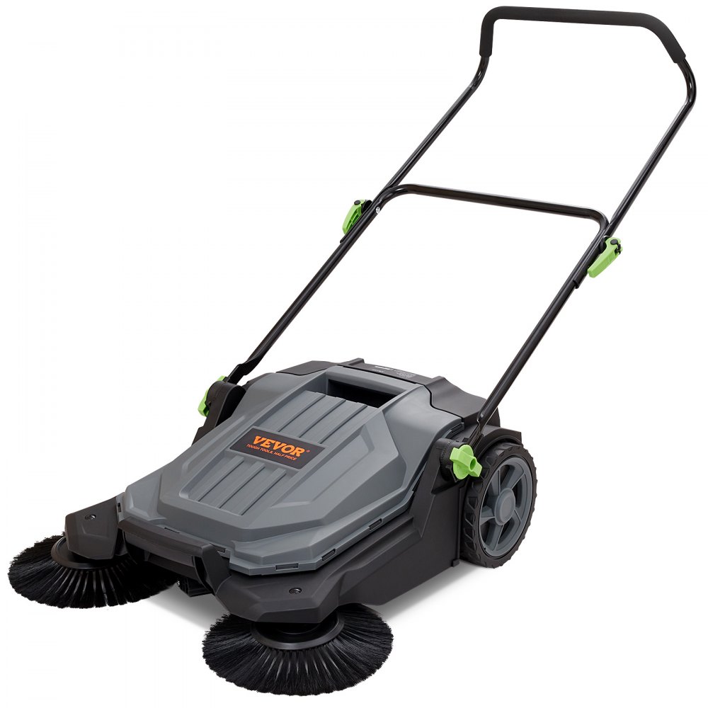 VEVOR Walk behind Hand Push Floor Sweeper 25.6