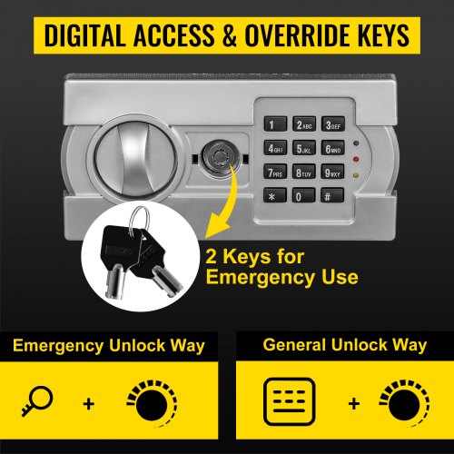 VEVOR Digital Depository Safe 1.7 Cubic Feet Made of Carbon VEVOR Digital Depository Safe 1.7 Cubic Feet Made of Carbon