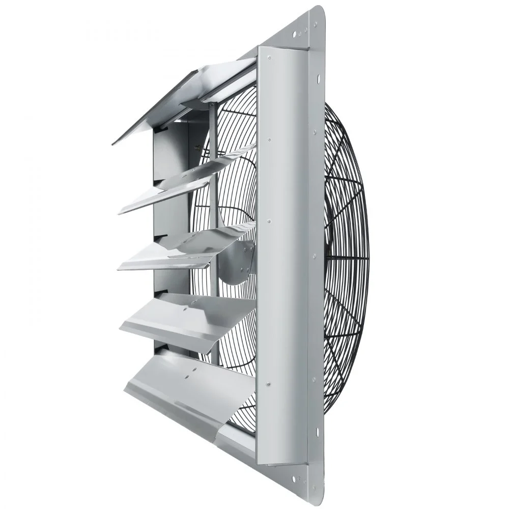 VEVOR Shutter Exhaust Fan, 24'' with Speed Controller, AC-motor, 3320 ...