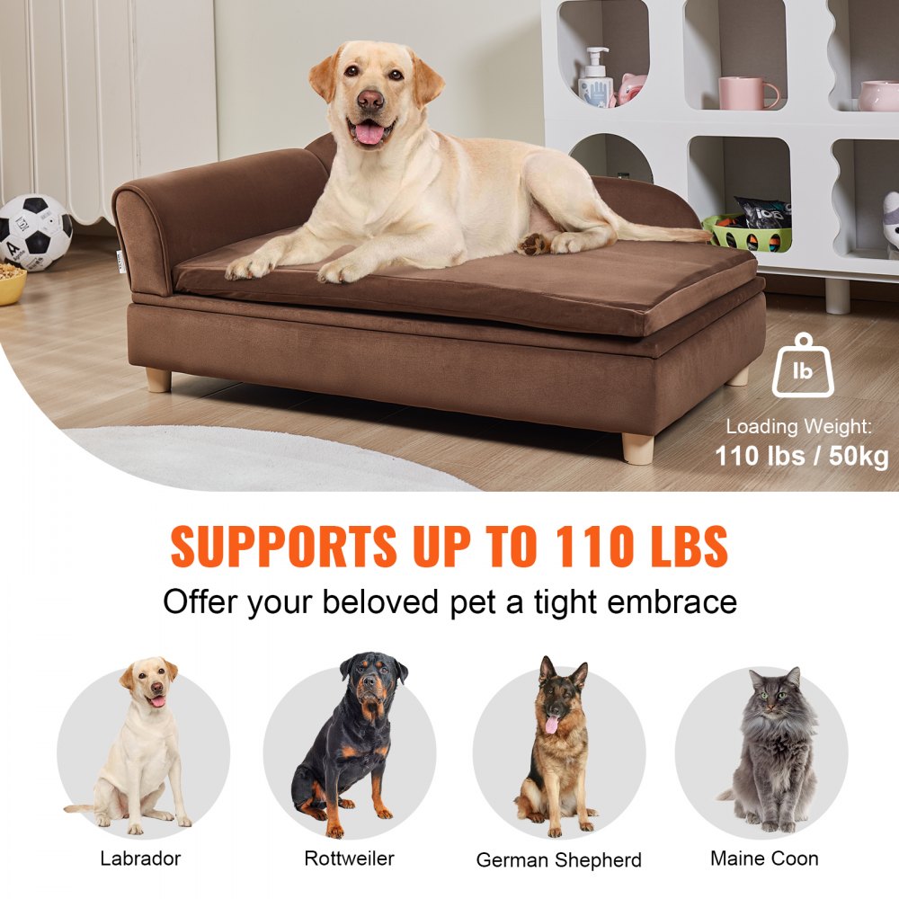 Large Dog Bed VEVOR Dog Bed, Dog Couch For Small Dogs And Cats