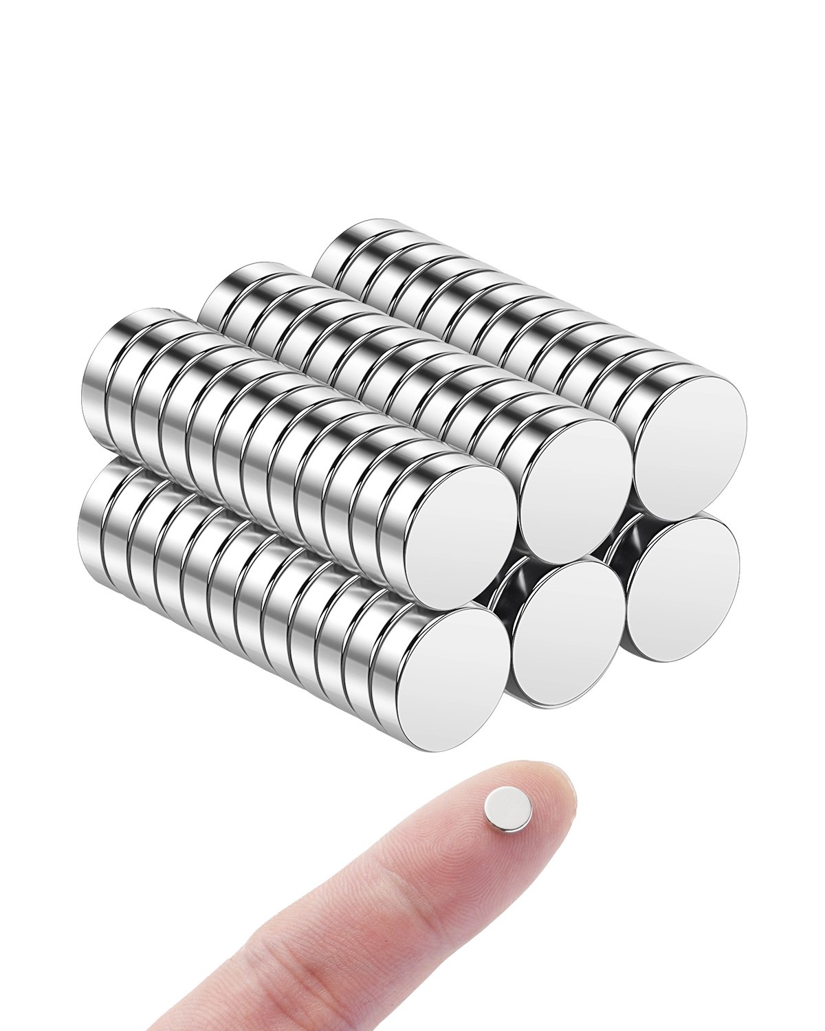 VEVOR Rare Earth Magnets, 100 Pcs Strong Round Small Neodymium Magnets ...