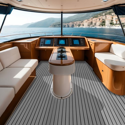 Tinideya EVA Foam Boat Decking - 94"x47" Non-Slip Self-Adhesive Marine Carpet For Kayak, Yacht, Pontoon