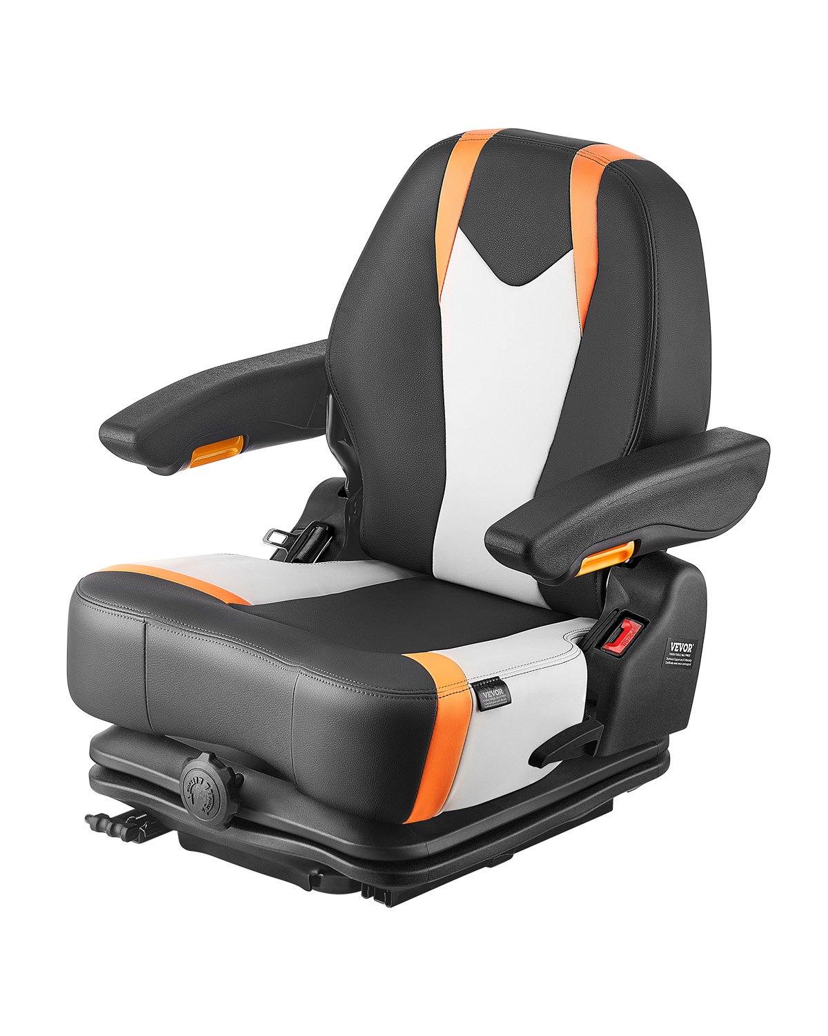 VEVOR Universal Forklift Seat PVC Tractor Seat 6 In. Adjustable Mower Seat Foldable Seat Including Seat Switch, Black CCZYHSCCZYYS2Y9IRV0 - The Home Depot - Foto 4