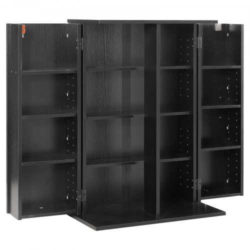 VEVOR Media Storage Cabinet, 4-Tier DVD Shelf Organizer, 24.02 x