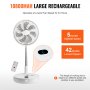 Portable Oscillating Standing Fan With Remote Controller, 4 3 thumbnail image