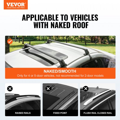 Roof rack cross bars installation sale