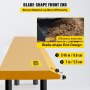 84x6x3/4 Skid Steer Bucket Cutting Edge Blade – 16Mn Steel, Single Bevel, Yellow