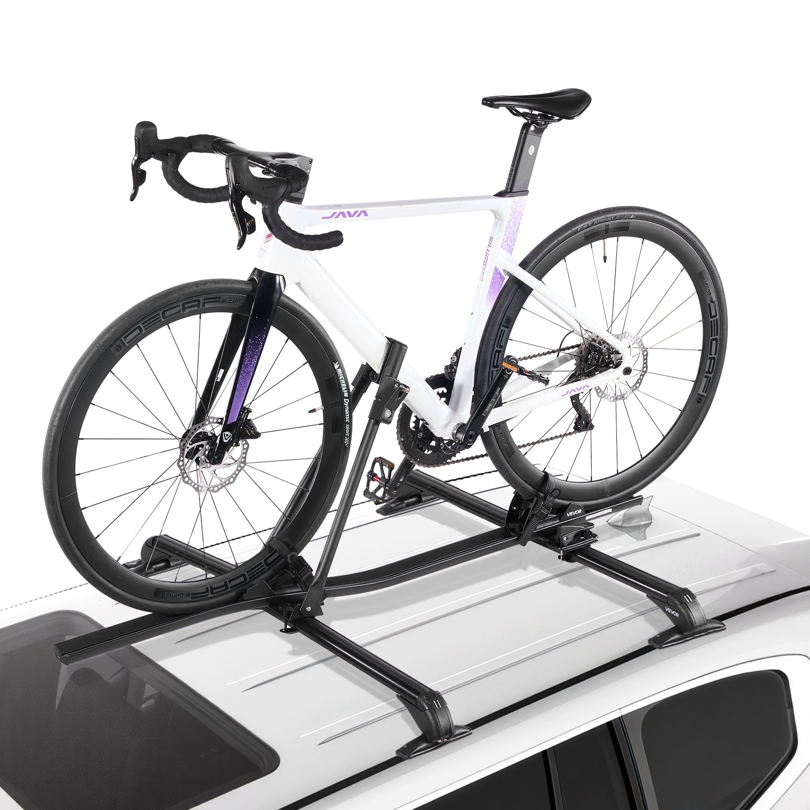 VEVOR Roof Bike Rack, 15 kg Capacity, Upright Roof Mount Bicycle Rack ...