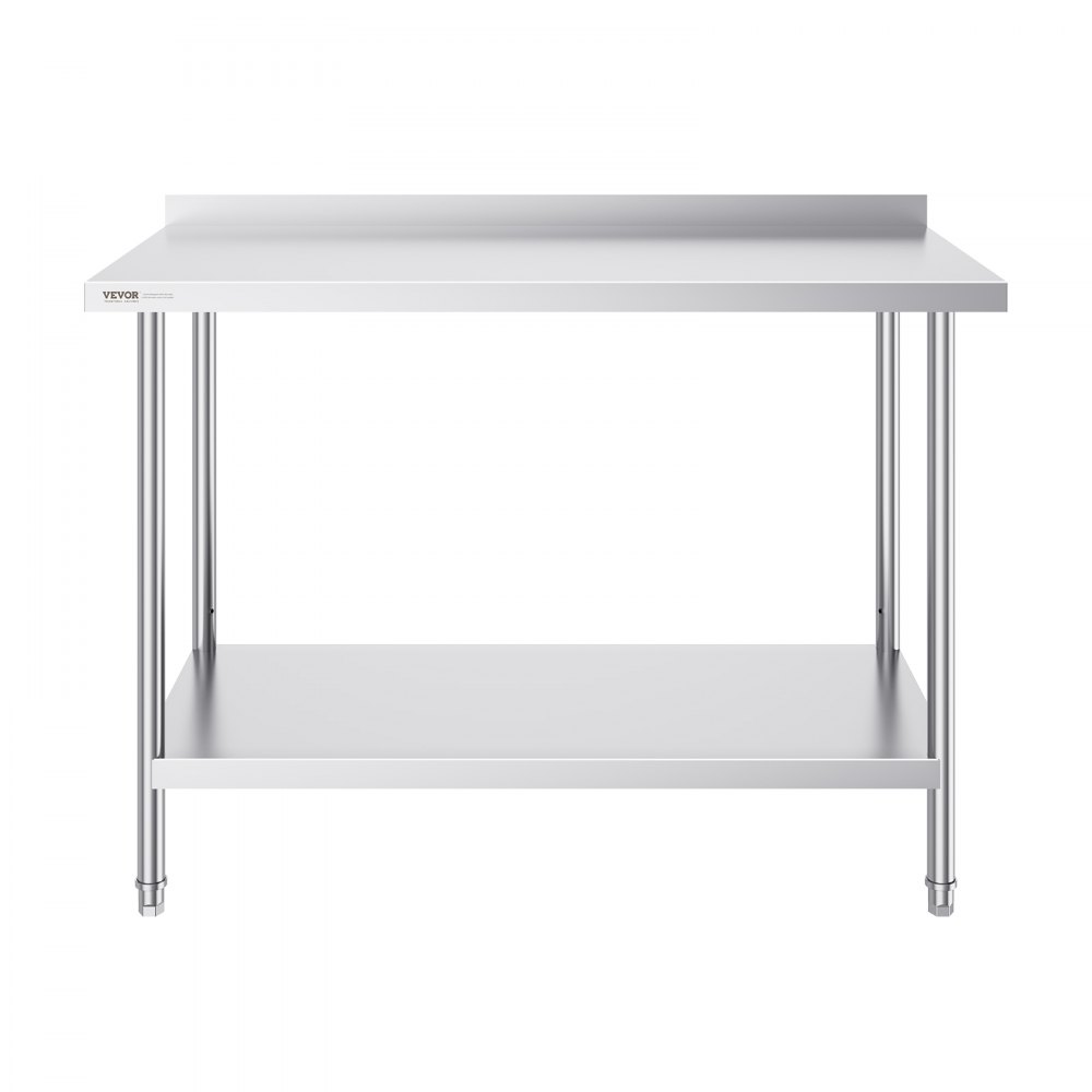 VEVOR 24 x 48 x 36 Inch Stainless Steel Work Table, Commercial Food ...
