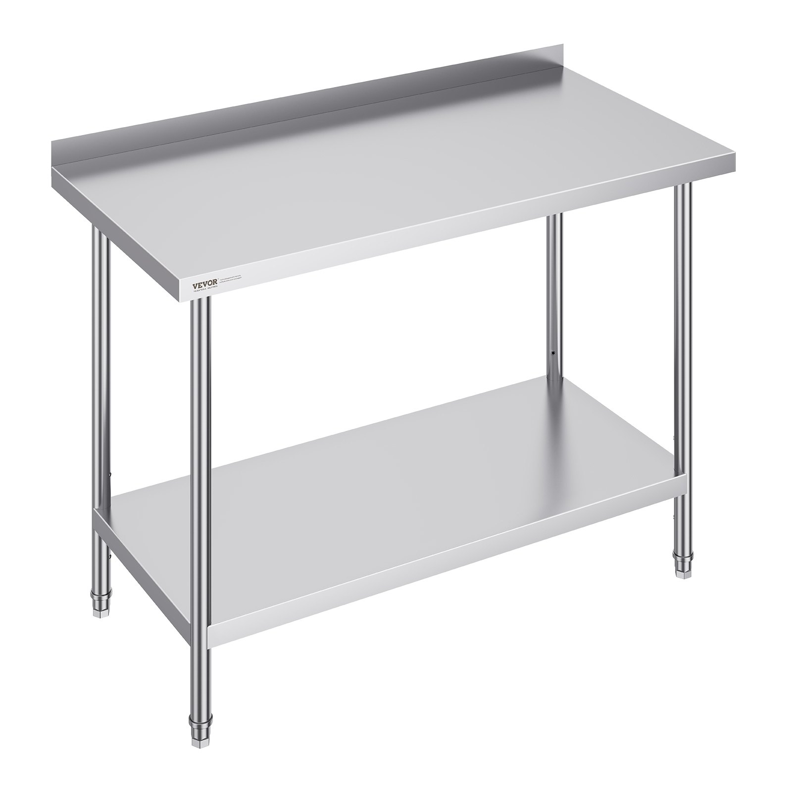 VEVOR 24 x 48 x 36 Inch Stainless Steel Work Table, Commercial Food ...
