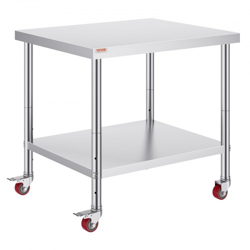VEVOR Stainless Steel Work Table 36 x 30 x 34 Inch, 700 LBS Load