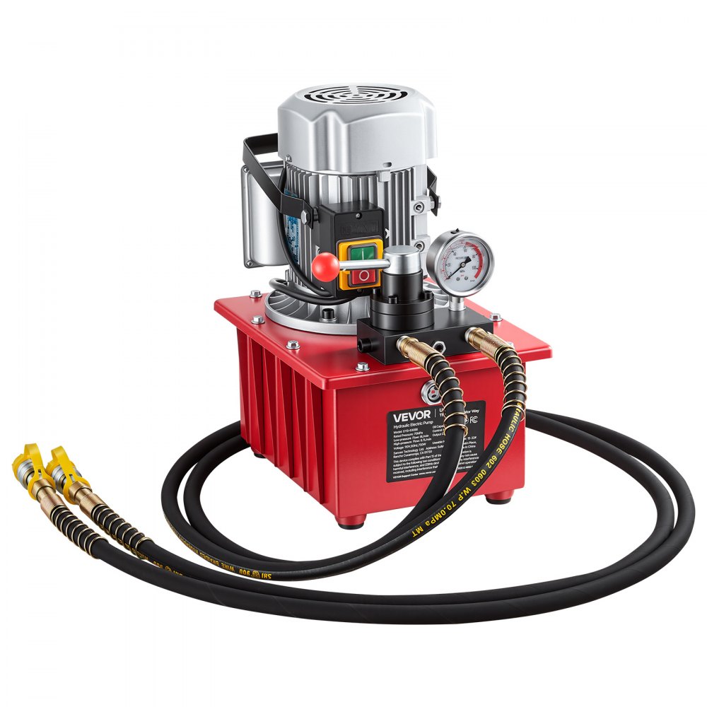VEVOR Electric Hydraulic Pump, 750W 10,000 PSI, 120V Double Acting ...