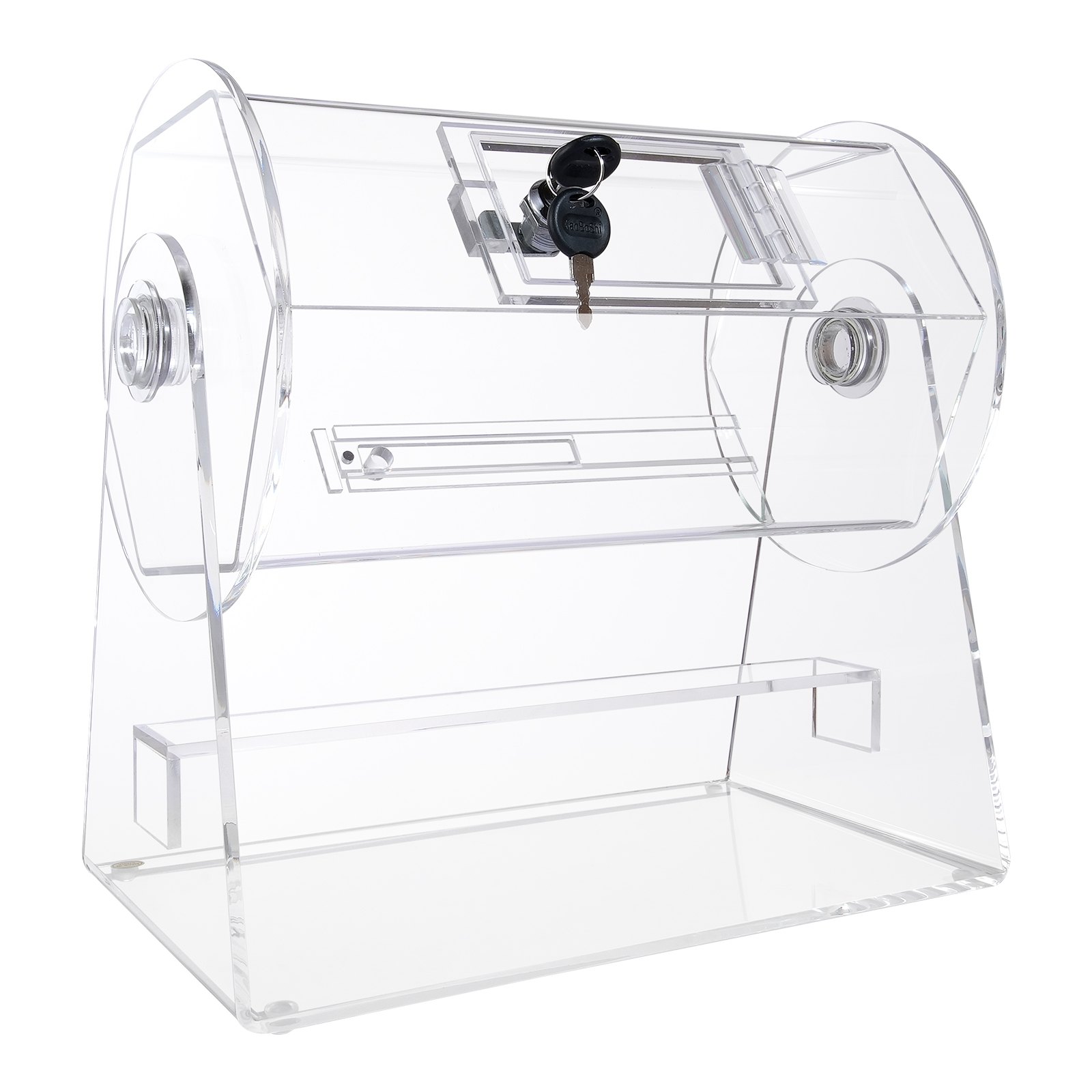 VEVOR Acrylic Raffle Drum, Professional Raffle Ticket Spinning Cage ...