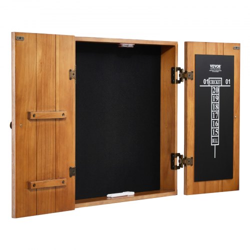VEVOR Wooden Dart Board Cabinet - 2 Handles, 2 Bolts