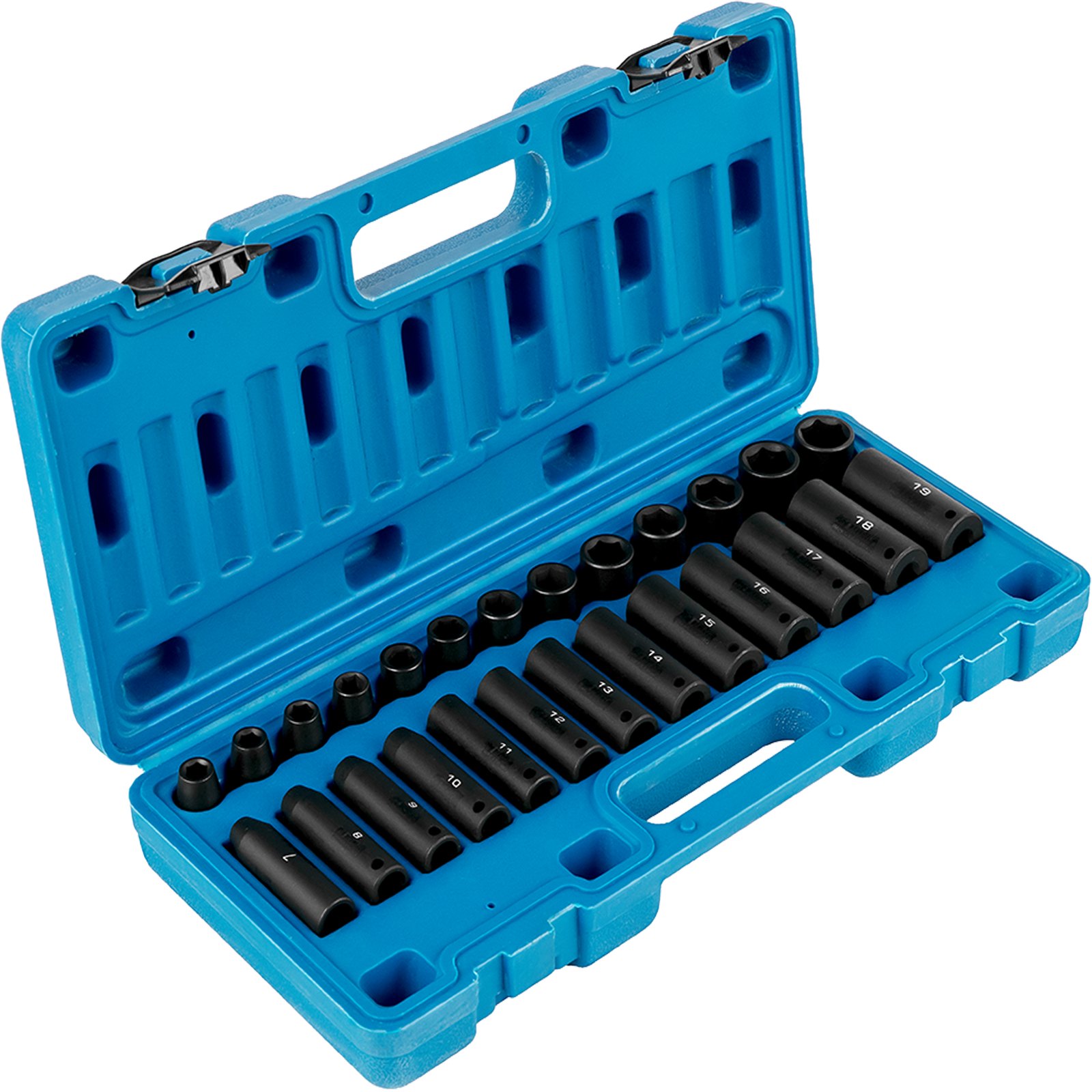 VEVOR Impact Socket Set 3/8 Inches 26 Piece Impact Sockets, Deep ...