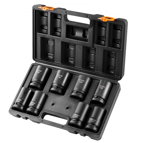 VEVOR 1 inch Drive Impact Socket Set – 8 Piece, Cr-Mo Steel