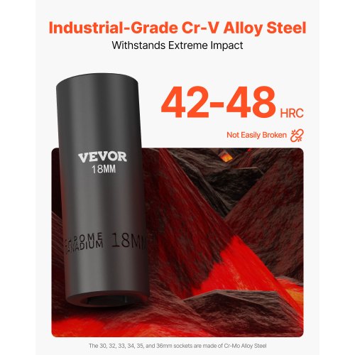 VEVOR Drive Impact Socket Set 1/2