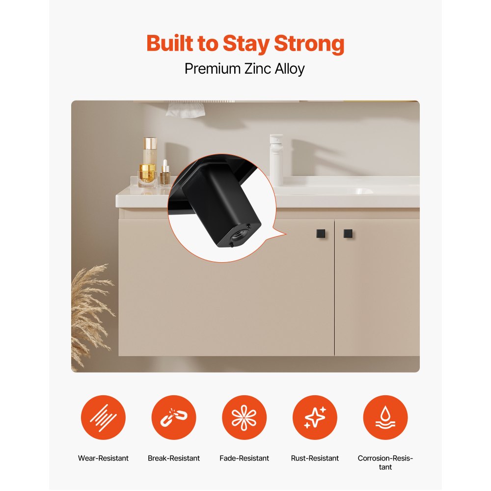 úchytky na skříňky, balení 10 kusů, 30 mm černé úchytky na zásuvky a dveřní kliky ze slitiny zinku, čtvercové kuchyňské úchytky, úchytky na komody, kování na skříňky se šrouby pro kuchyň, koupelnu, skříňky a zásuvky - miniatura 3