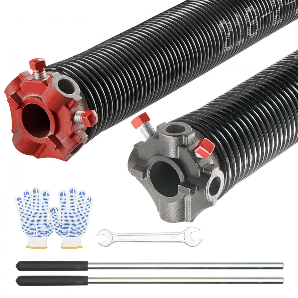 VEVOR Garage Door Torsion Springs, Pair of 0.218 x 2 x 23inch, 16000 ...