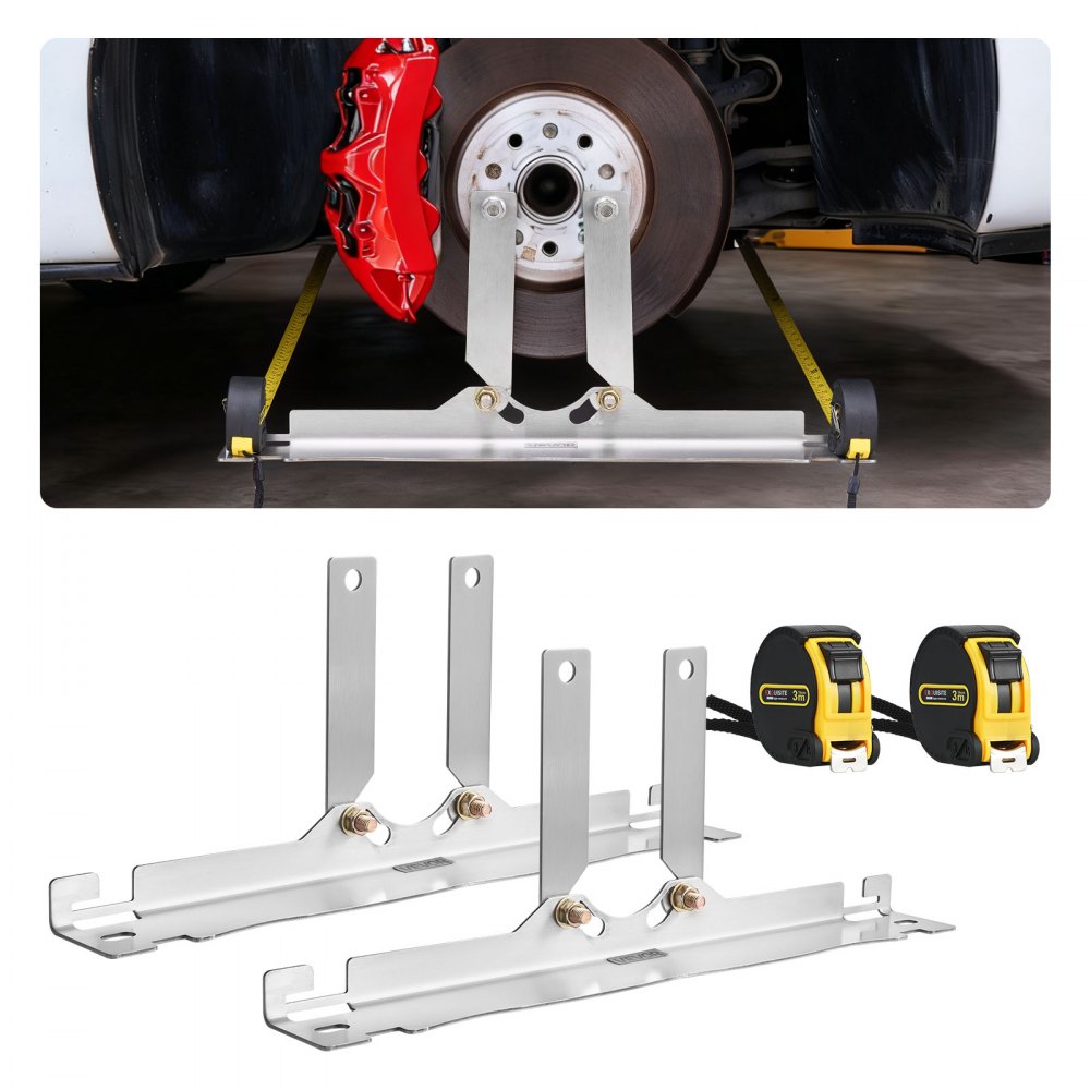 VEVOR Wheel Alignment Tool, 2 PCS Stainless Steel Heavy Duty Toe ...