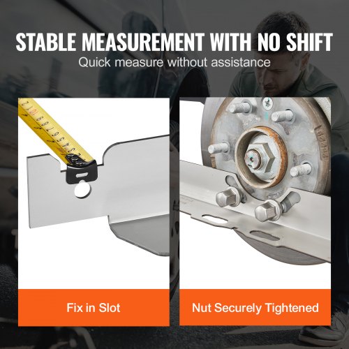 VEVOR Wheel Alignment Tool, 2-Pack Toe Alignment Toe Plates, Stainless ...