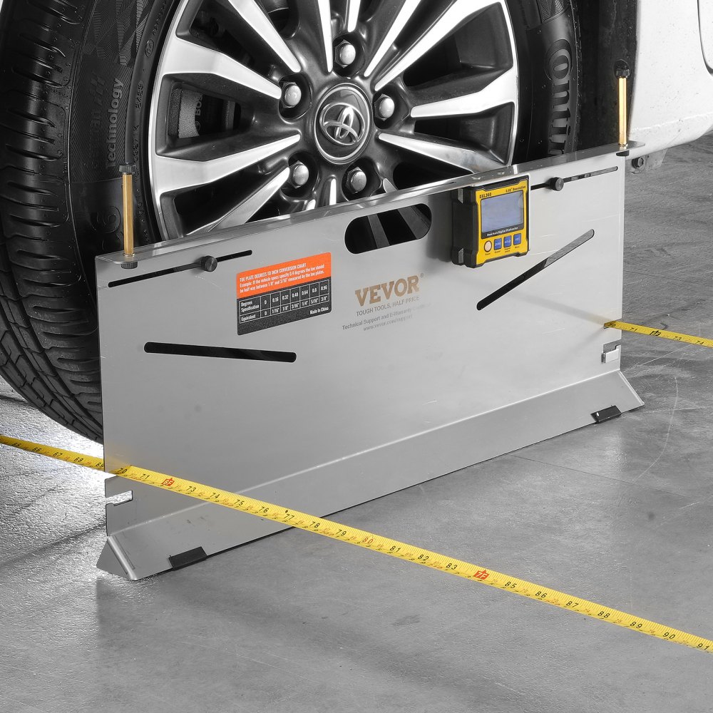 VEVOR Wheel Alignment Tool, 2-Pack Toe Plates, Camber/Caster/Toe Gauge ...