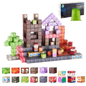 VEVOR Bloques Magnéticos, Juego De 150 Piezas De Castillo
