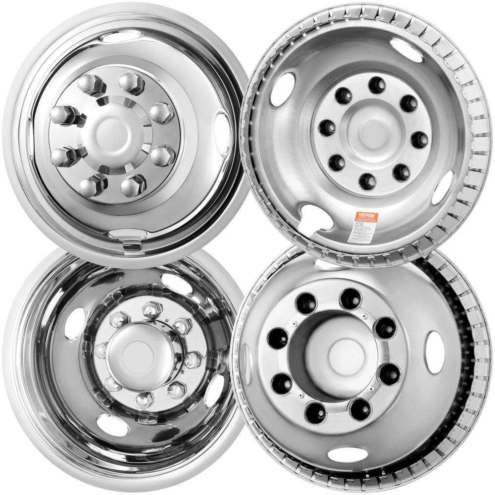 VEVOR 16-inch 8 Lug Wheel Simulators, 304 Stainless Steel Wheel ...