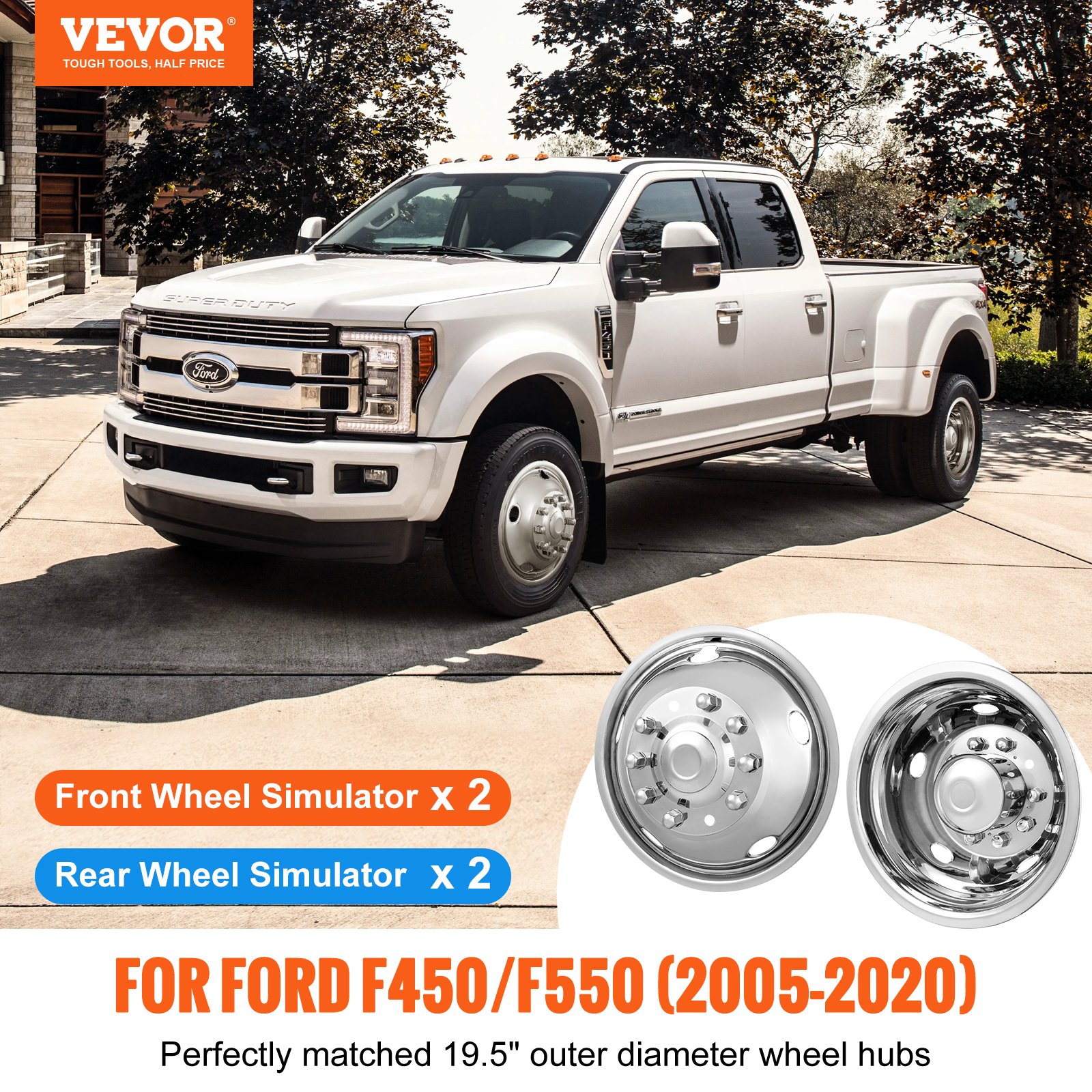 Wheel Simulator Hs Code VEVOR 19.5-inch 10 Lug Wheel Simulators, 304 Stainless Steel Wheel ...