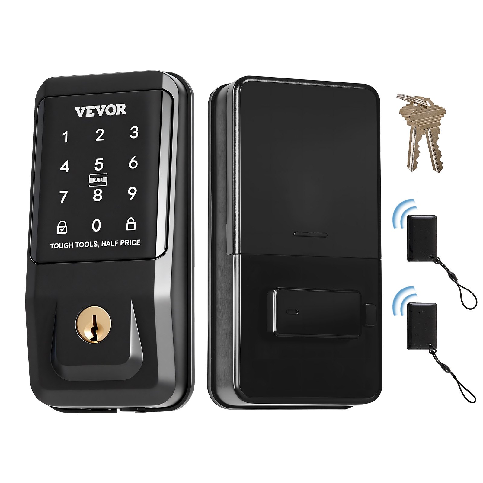 VEVOR Keyless Entry Door Lock, Touchpad Electronic Deadbolt with IC ...