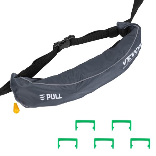 VEVOR Inflatable PFD Belt – 105N Manual Belt Pack Adjustable