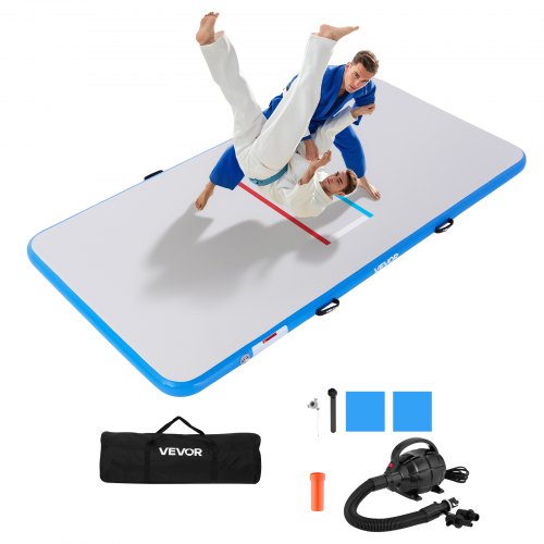VEVOR Home Wrestling Mat – 10x5 ft Inflatable PVC, 600W Pump