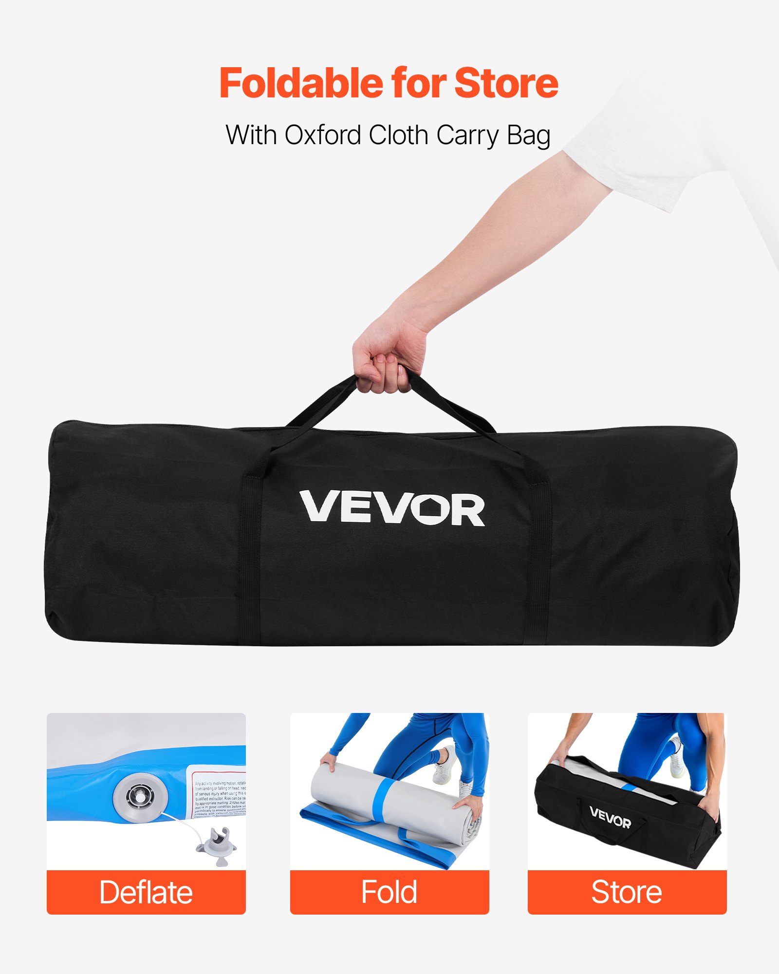 VEVOR Home Wrestling Mat – 10x5 ft Inflatable PVC, 600W Pump
