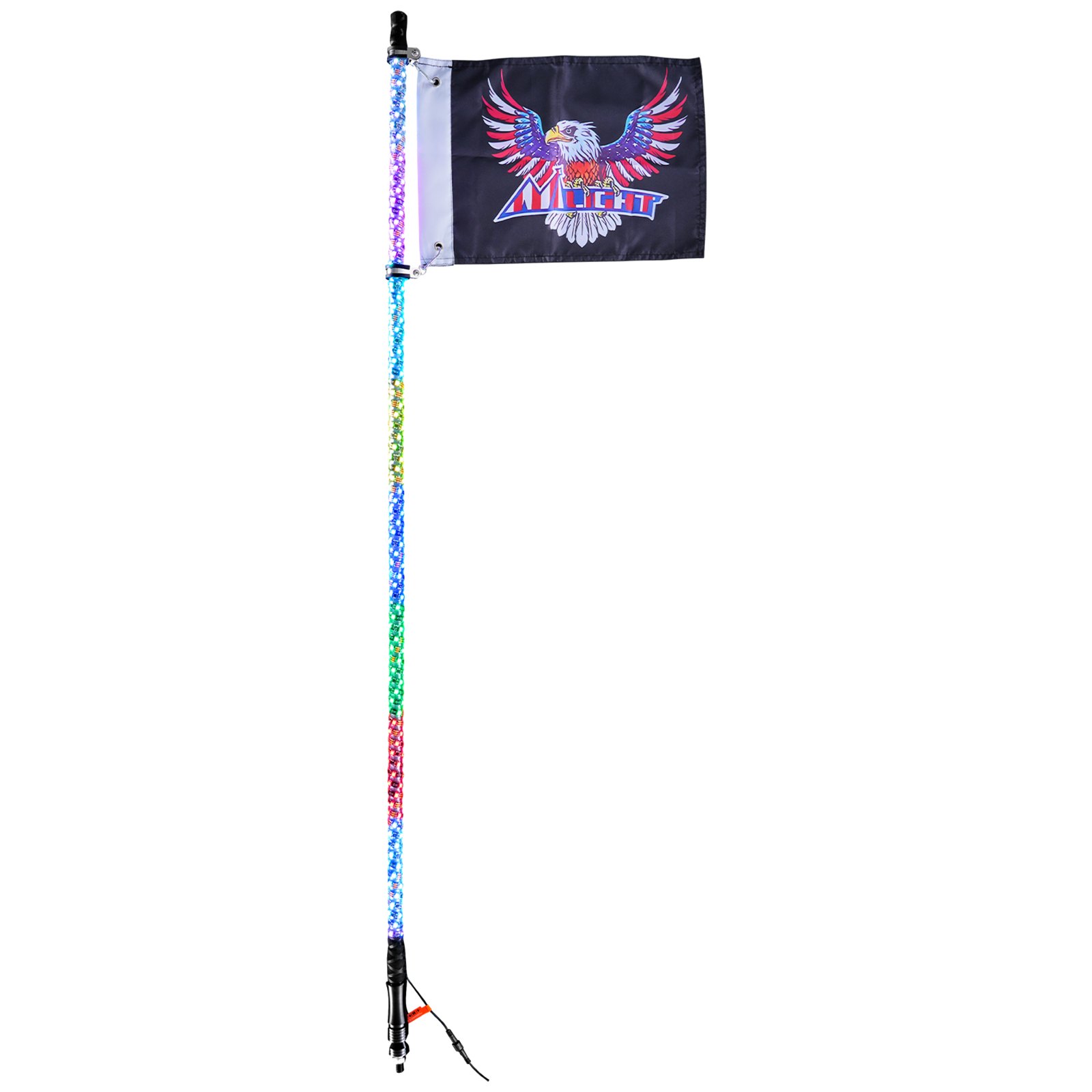 VEVOR 1 PC 4 FT Whip Light, APP & RF Remote Control Led Whip Light ...