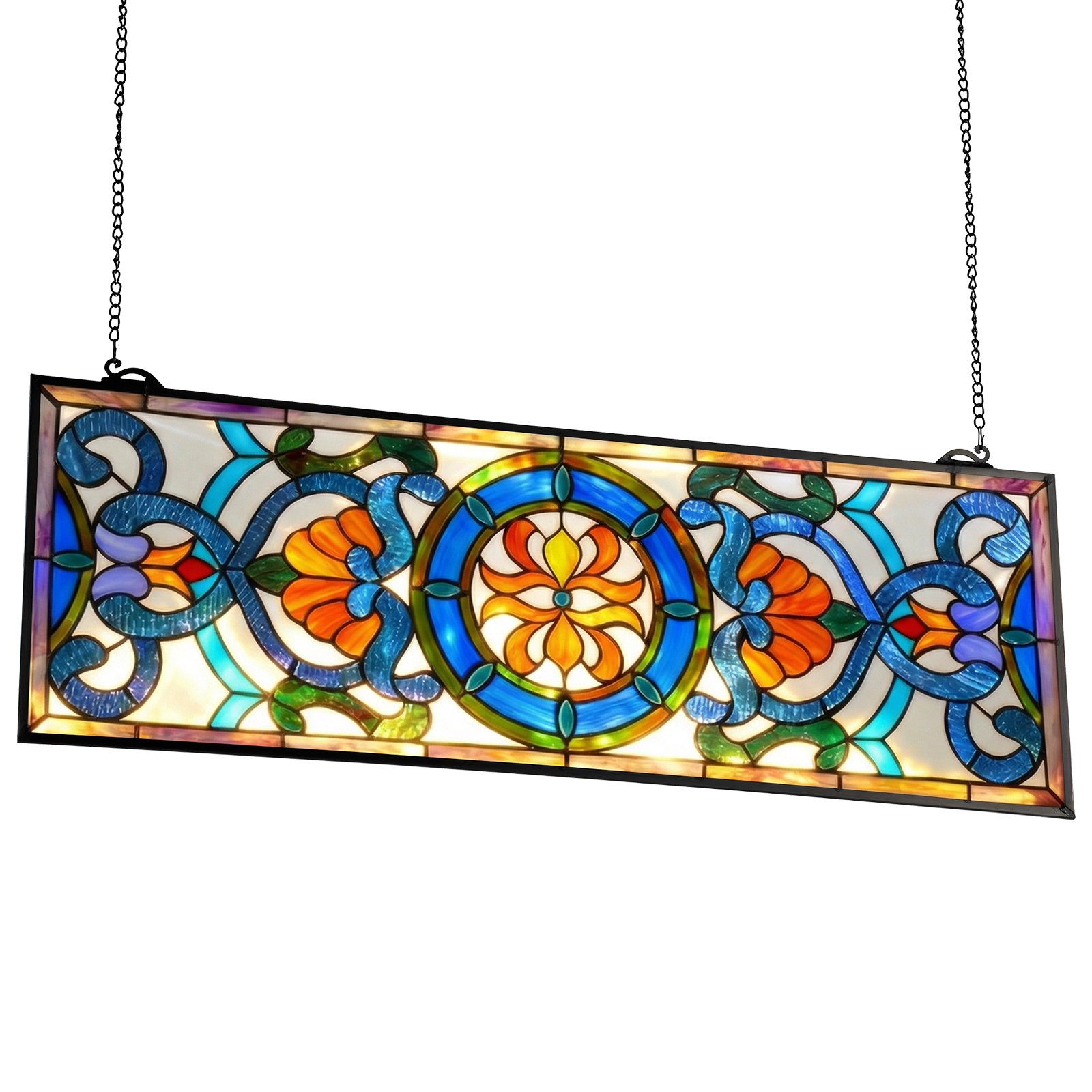 VEVOR Stained Glass Window Panel, 35.1