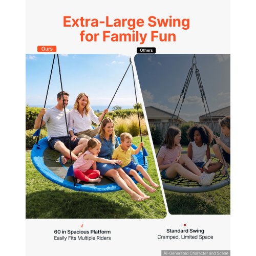 VEVOR Tree Swing 60