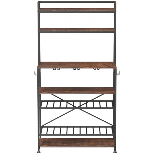 VEVOR Kitchen Baker's Rack, Coffee Bar, 6Tier Microwave Oven Stand