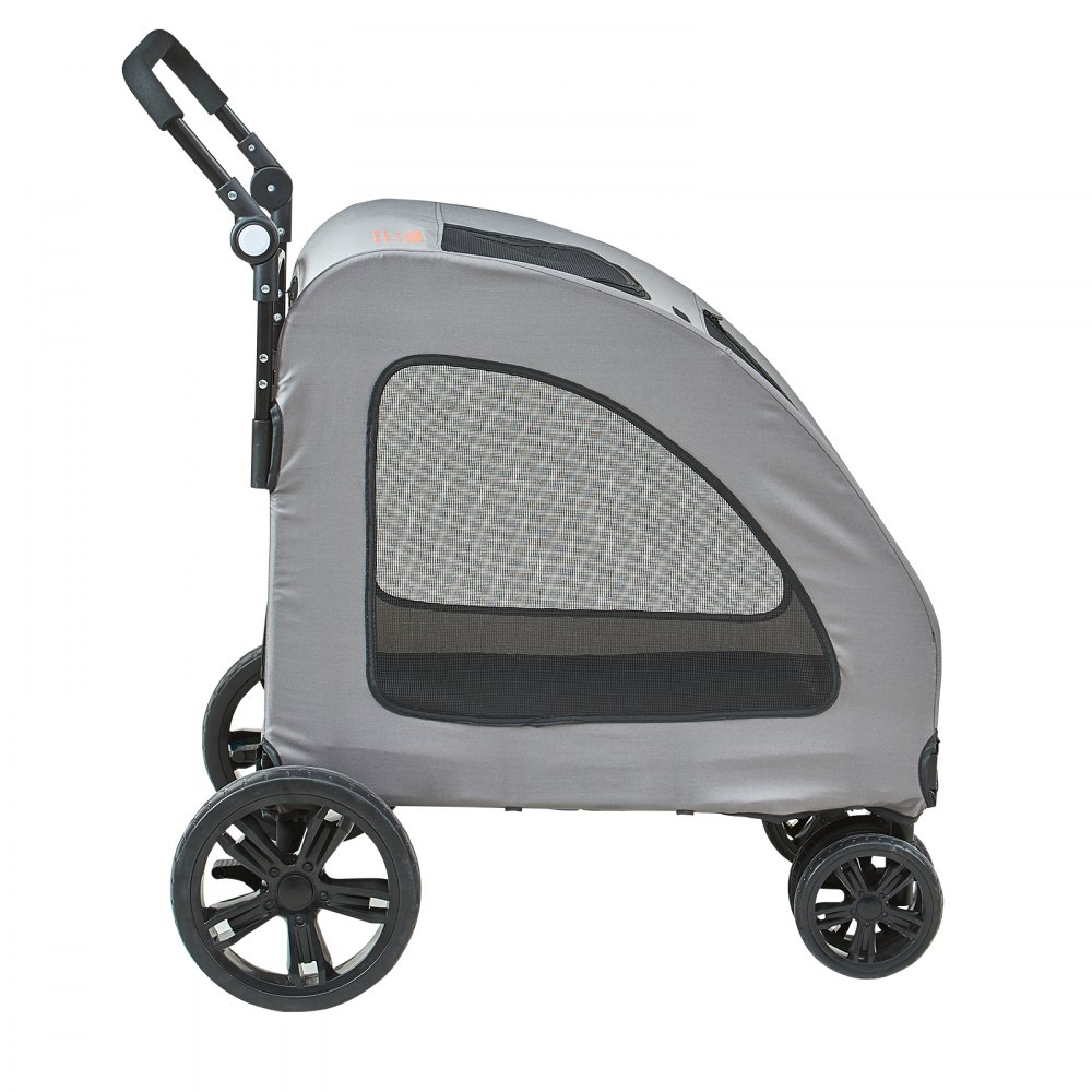 VEVOR Pet Stroller, 4 Wheels Dog Stroller Rotate with Brakes, 72.6 kg ...