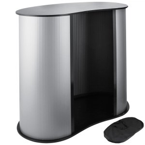 VEVOR Trade Show Pop Up Podium Banner Stand Portable Trade Show Table ...