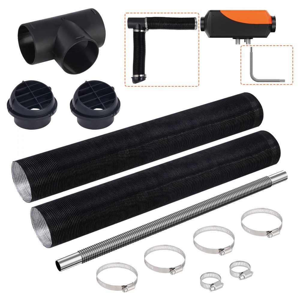 60mm Heater Pipe Duct Slang &Warm Air Vent Outlet Voor Webasto Eberspacher Diesel 60mm Heater Pipe Duct Slang &Warm Air Vent Outlet Voor Webasto Eberspacher Diesel
