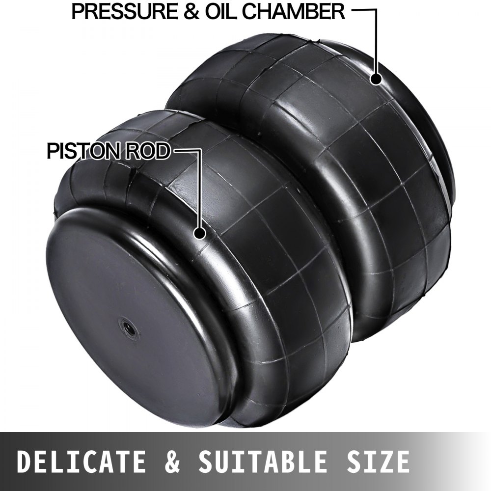 2 Air Lift Dominator D2600 Air Bags Single Port 1/2"npt Air Springs