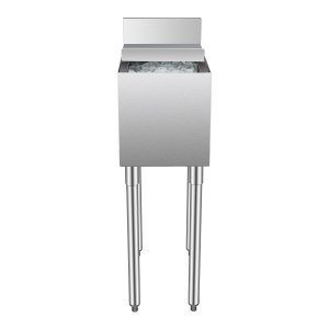 Ice Bin Module Commercial Ice Bin 28 L Underbar Ice Bin with Sliding Lid and Bottle ...