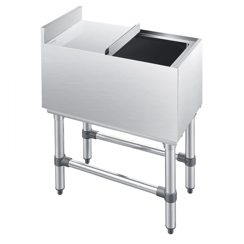 VEVOR Commercial Ice Bin, 39.6 Qt Max Capacity, 12 x 24 x 33 Inch ...