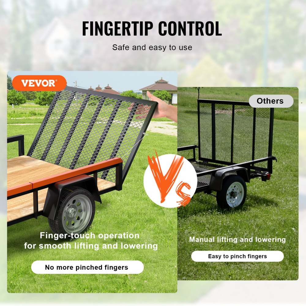 VEVOR Trailer Tailgate Lift Assist, Max 180 lbs Load Capacity