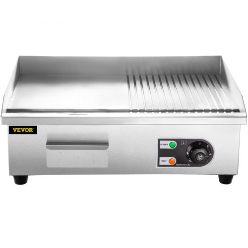 VEVOR 22" Commercial Electric Griddle, 1600W Electric Flat Top Grill ...