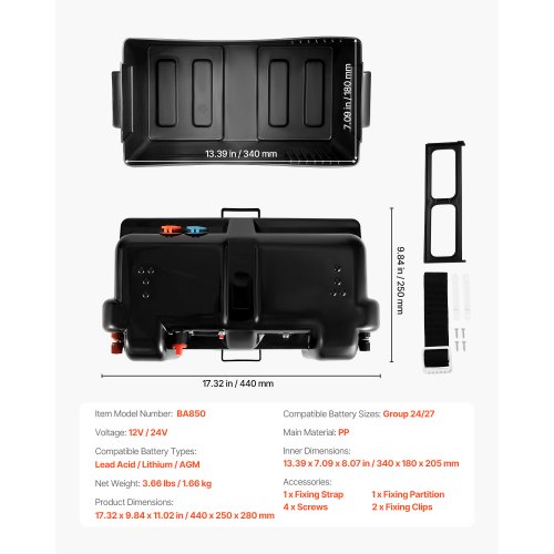 Battery Box Group 24/27 Smart Battery Box 12V/24V/36V for Trolling ...