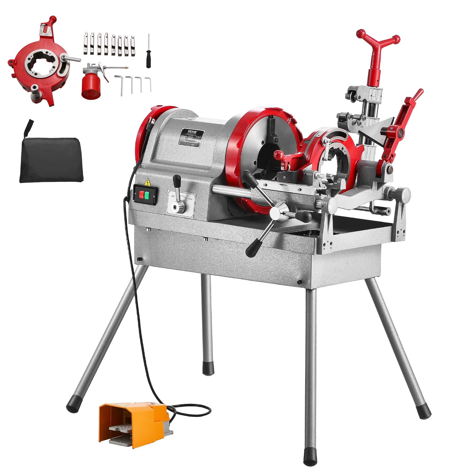 VEVOR Pipe Cutter and Threader – 900W, 2-Speed, 1/2