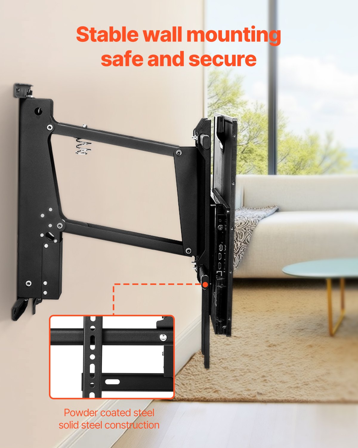 VEVOR Motorized TV Wall Mount, TV Mount for 32 to 65 Inch TV, Electric ...