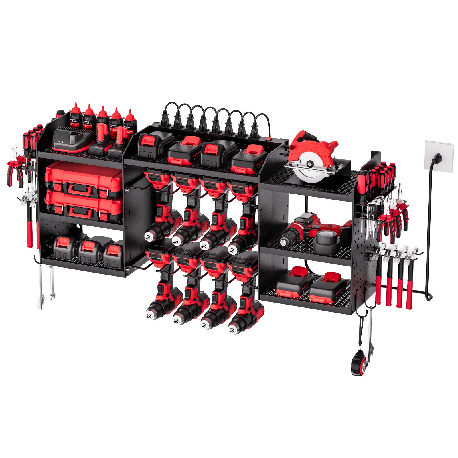 VEVOR Power Tools Organizer – 50.89 x 8.66 x 16.54 Inch
