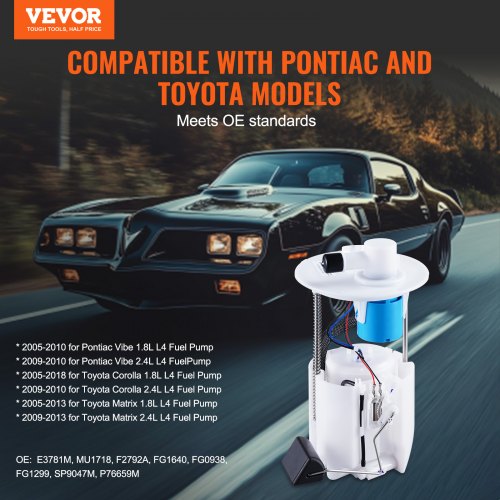 Car Pump Module Electric Fuel Pump Module Assembly for Pontiac Vibe Toyota Corolla ...